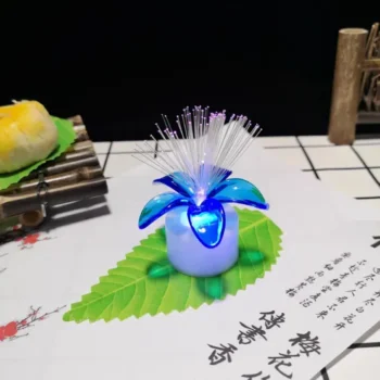 LED Fiber Optic Flower Night Light Lamp | ChaiPan Shop
