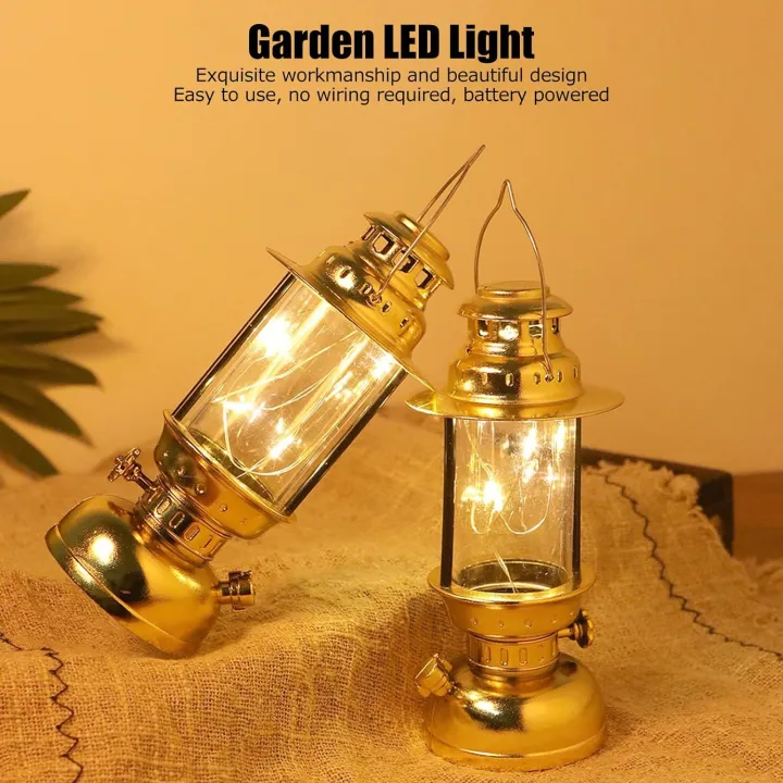 Vintage LED Lantern Night Light Retro Kerosene Lamp - Image 7