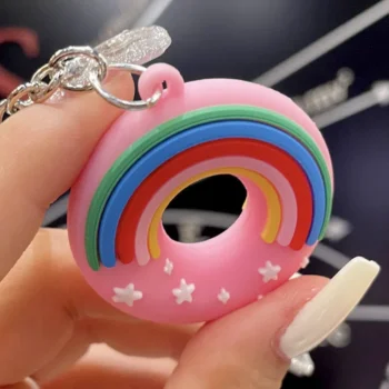 Stunning Donut Keychain & Cute Schoolbag Pendant for Girls | Bag or Phone Charm | ChaiPan Shop