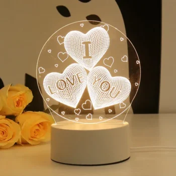 Best Quality Custom Acrylic Night Light for your loved one— Laser Engraved Portrait & Name | ChaiPan Shop 2026